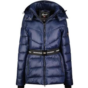 Geographical Norway Elenor Lady Veste Coupe Vent Femme Outdoor - Blouson Deperlant Manches Longues Femmes - Manteau Pluie Randonnee Saison Printemps Ete Automne Hiver (Marine 2XL), Marine, XXL