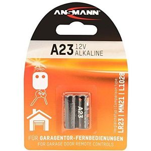 ANSMANN Alkaline batterijen A23 (2 stuks) - 12 V alkaline batterijen voor elektronische bloeddrukmeter, digitale thermometer, e-reader enz. - krachtige wegwerpbatterijen