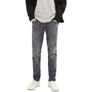 TOM TAILOR Denim Tapered Slim Jeans voor heren, 10228 - Denim Overdyed Grey, 36W/34L, 10228 - grijze overdyed denim