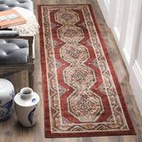 Safavieh Adalyn BIJ647R tapijt, geweven, 62 x 240 cm, rood/meerkleurig