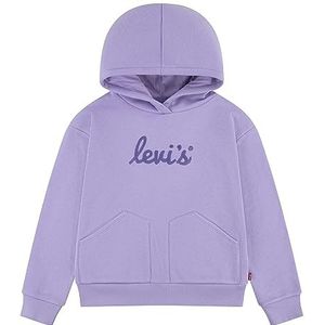 Levi's Lvg Poster Logo Hoodie 4ej170 Meisjes Hoodie, Paars Roze