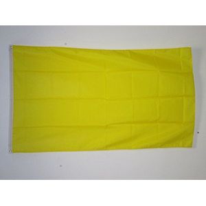 AZ FLAG vlag, effen, geel, 150 x 90 cm, kleur: geel, 90 x 150 cm, polyester, licht