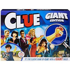 Giant Clue Classic Mystery Party gezelschapsspel met grote torsie - grote munten, reuzenkaarten en schuimgereedschap, voor kinderen en gezinnen vanaf 8 jaar