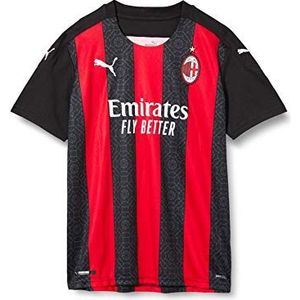 PUMA Ac Milan seizoen 2020/2021 shirt, 3, replica outfit, kinderen, uniseks, Tango Red/PUMA Black