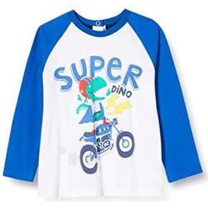 Chicco T-shirt Manica Lunga Bimbo mouwloze trui voor baby's, jongens, wit (Bianco Blu 033)