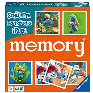 Ravensburger Memory Smurfen - 20926 - De speelklassieker met leuke afbeeldingen van grappige blauwe smurfen - denkspel voor 2 tot 8 spelers vanaf 3 jaar