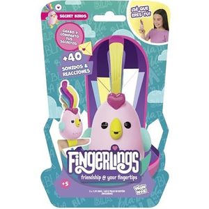 Fingerlings Bizak 61853130-1 Jouet interactif avec 40 sons et réactions Rose