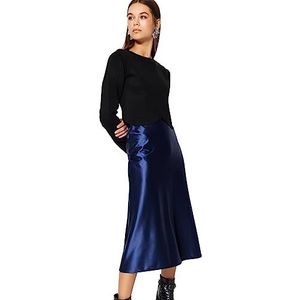 Trendyol Trendyol Rechte rok voor dames, middellange rok, Indigo