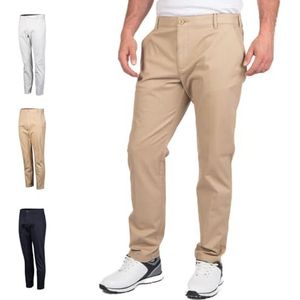 Island GREEN Pantalon chino en coton stretch pour homme