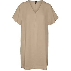 Vero Moda Vmnatali Nia Ss korte jurk Wvn damesjurk, Irish Cream