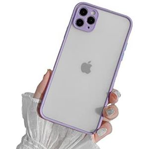 CLIPPER GUARDS Coque conçue pour iPhone 12 Pro, conçue pour iPhone 12 Pro, coque de téléphone en silicone antichoc avec doublure en microfibre douce et anti-rayures de 6,1"", violet