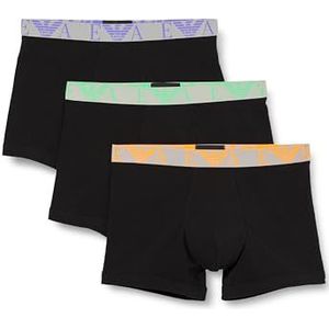 Emporio Armani Boxershorts voor heren, zwart/zwart/zwart, M, zwart/zwart