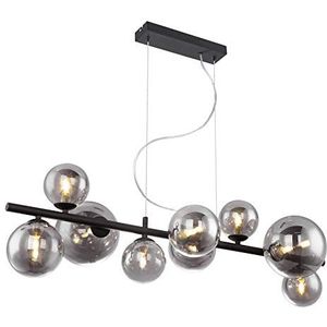 Globo Hanglamp GlasDM zwart 2x15 cm 31.5W 4x10cm 3x12cm