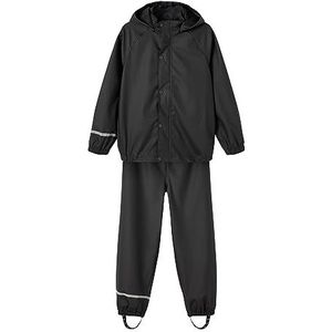 NAME IT NKNDRY RAIN SET NOOS Unisex Regen Set, Zwart, 164