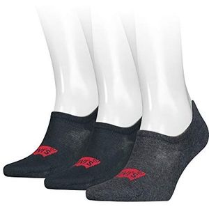 Levi's 3 paar uniseks sokken met High Rise Batwing logo, donkerblauw jeans