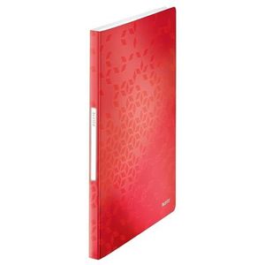 Leitz Wow 46320026 Porte-vues Format A4 40 pochettes Capacité 80 feuilles Rouge