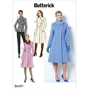 Butterick Patterns 6497 B5 Miss jas en jas, maten 36-44, stof, meerkleurig, 17 x 0,5 x 22 cm