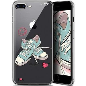 Caseink Beschermhoes voor Apple iPhone 7/8 Plus (4,7 inch), Gel, HD, [Nieuwe collectie] - zacht, schokbestendig - bedrukt in Frankrijk] Mijn Sneakers d'amour