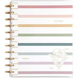 Happy Planner, schoolplanner, 12 maanden, wekelijks en maandelijks van juli 2023 tot juni 2024, schoollay-out, geraffineerd thema, groot, 20 x 28 cm