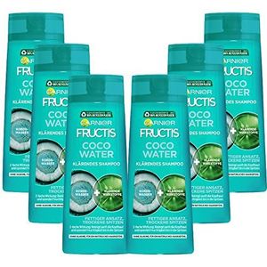 Garnier Fructis Coco Water Hydraterende Shampoo voor vettig haar en droge punten, 250 ml, 6 stuks