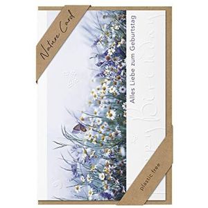 bsb - Verjaardagskaart - Nature Card - Duurzame verjaardagskaarten - Verjaardagskaarten met envelop - Verjaardagskaart voor mannen en vrouwen - Wenskaart 11,5 x 17 cm