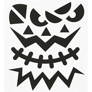Creativ Company 28977 zwarte sticker decoratieve sticker (zwart, Halloween, jongens/meisjes, 150 mm, 165 mm, 1 vel)