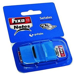 Fixo Notes 65006630 zelfklevende marker met dispenser, blauw, PET, 25 x 43 mm
