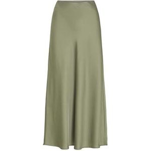 VILA Viellette Hw Lange Skirt - Noos Damesrok, Oliegroen