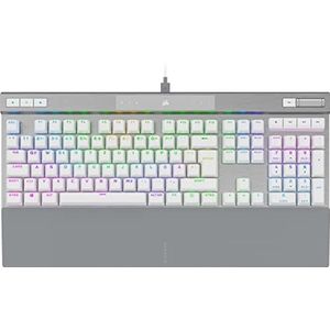 CORSAIR K70 PRO RGB mechanisch mechanisch gaming toetsenbord - OPX lineaire schakelaar - dubbele schot PBT toetsen - iCUE compatibel - QWERTZ DE - PC, Xbox - wit