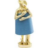 Kare Tafellamp Animal Aap, Goud/ Blauw