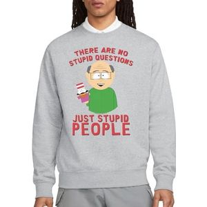 South Park No Stupid Questions Crew Sweat-shirt, Athletic Heather, M, Athletic chiné, M