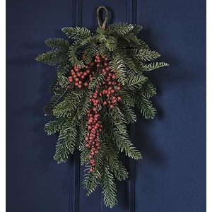 Ginger Ray Kerst deur decoratie gebladerte met bessen