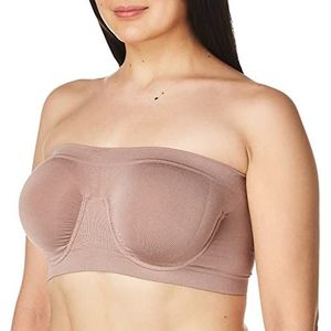 Ahh By Rhonda Shear Angel Seamless Underwire bandeau-beha voor dames, Mokka