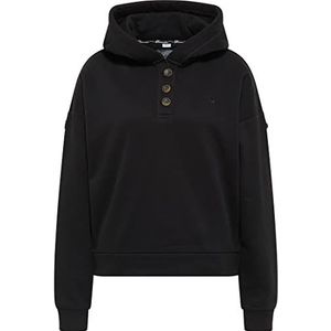 Dreimaster Sweatshirt met capuchon, dames, zwart, XL, zwart.