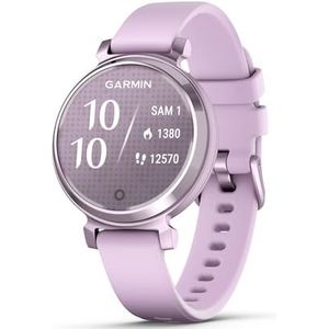 Garmin Lily 2 - Kleine en elegante smartwatch - met lila siliconen band - wijzerplaat 35 mm, Lila, Modern