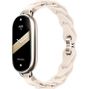 XIHAMA Bandje compatibel met Xiaomi Smart Mi Band 8, siliconen band met ringgesp, reservearmband voor Mi Band 8 smartwatch voor dames