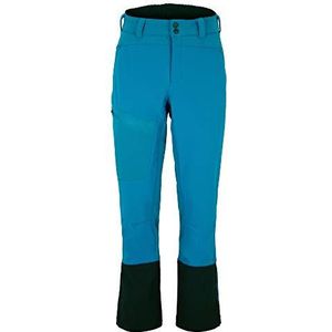 Ziener Hybride softshellbroek voor heren, skitour winddicht, elastisch, functioneel Narak, Blauw staal