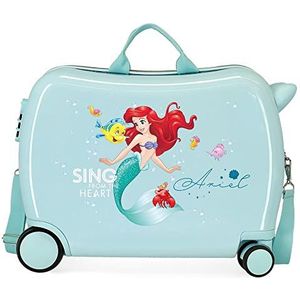 Disney Prinsessen Handkoffer, roze, 38 x 55 x 20, Valigia Per Bambini, Talla Unica, Ariel, Valigia Per Bambini, Ariel
