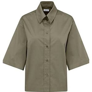 Seidensticker Regular Fit blouse met korte mouwen, damesblouse, Groen
