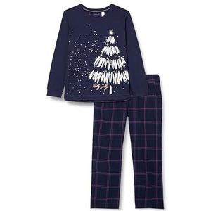 Triumph Winter Moments Pk X Pyjama-set voor dames, 1 stuk, Blauw licht combinatie