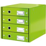 Leitz Ordner A4, 4 laden, Click & Store, WOW, groen, 60490054