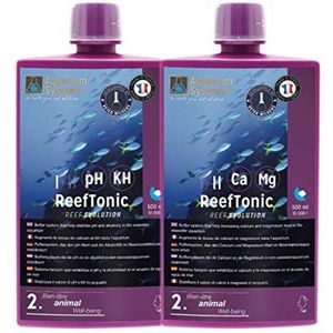 Aquarium Systems Reef Evolution Reef Tonic 1 & 2 Stabilisator voor aquaria, 2 x 500 ml