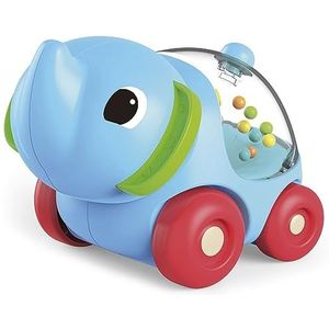 Lisciani - Olifantenauto en babypuzzels - educatief spel - sensorische ontwikkeling - kleine auto met ballen - cirkelvormige bewegingen maken - 1 tot 4 jaar - Carotina Baby