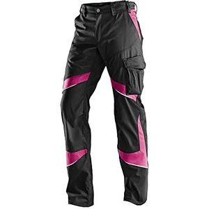 KÜBLER Workwear KÜBLER ACTIVIQ Werkbroek voor dames, zwart/roze, Zwart/Roze