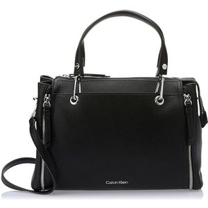 Calvin Klein Elaine Bubble Lamb damestas, Eén maat, zwart/zilver, One Size, Calvin Klein reyna tas