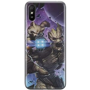 ERT GROUP Beschermhoes voor mobiele telefoon voor Xiaomi REDMI 9A, origineel en officieel gelicentieerd product, motief Guardians of The Galaxy 006, geschikt voor de vorm van de mobiele telefoon, TPU-beschermhoes