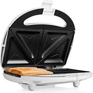 Tristar Tosti-ijzer SA-3052 - Geschikt voor 2 tosti's - Antiaanbaklaag - Tosti apparaat - Wit