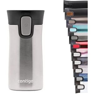 Contigo Pinnacle Autoseal thermosbeker, roestvrijstalen beker-to-go, isoleerbeker, lekvrij, koffiebeker-to-go, Travel Mug met Easy-Clean-deksel, BPA-vrij, 300 ml