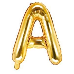 PartyDeco - Mylar-ballon in de vorm van een letters, 35 cm, verjaardag, volwassenen, kinderen, kleur FB2M-A-019