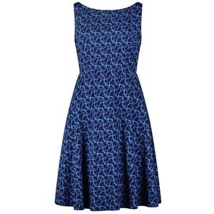 Vera Mont Robe de cocktail sans manches pour femme, Bleu foncé/bleu., 48